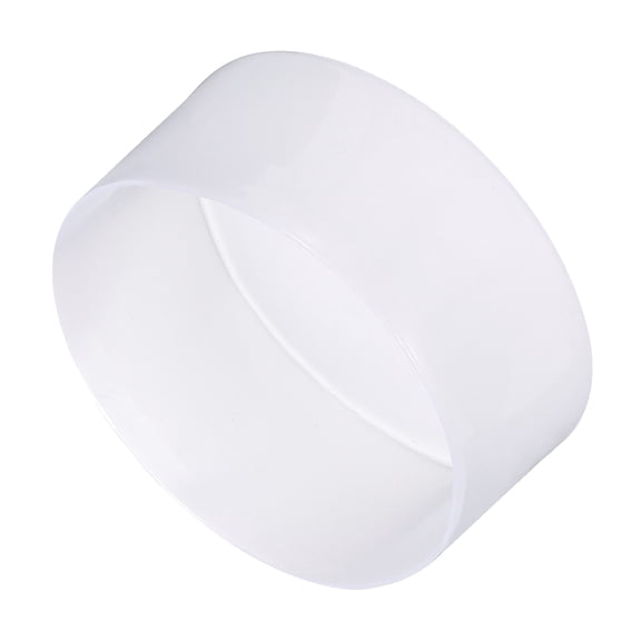 Uxcell 130mm(5 1/8") ID x 80mm (3 1/8") H Rubber End Caps, Pipe & Fence Post Protectors Flexible Vinyl End Caps for Industrial Pipes, Metal Tubing, Outdoor Fencing, Clear, 80mm Height