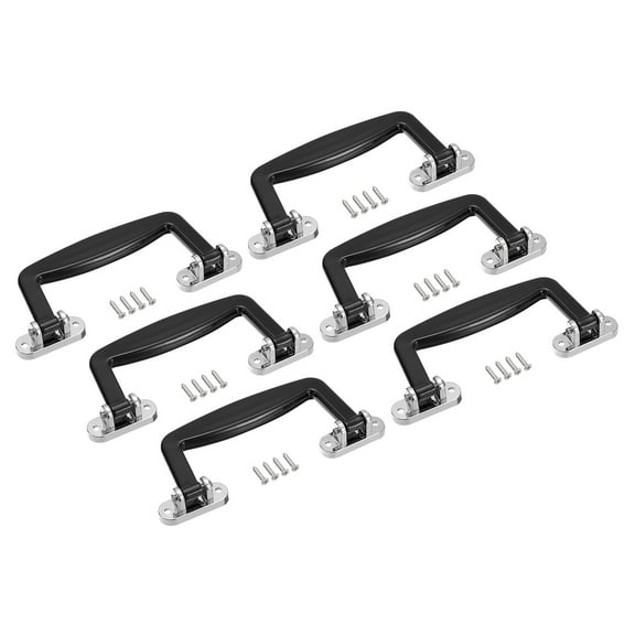 Uxcell 130mm 6Pack Luggage Handles Pull Handle Suitcase Case Replacement Handles, Black