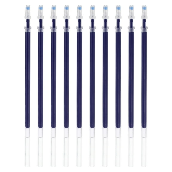 Uxcell 130mm Ballpoint Pen Refills 0.5mm Needle Tip Blue Gel Ink Pen Refill, Blue 50 Pcs
