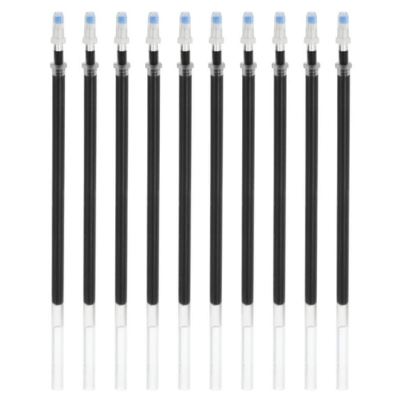 Uxcell 130mm Ballpoint Pen Refills 0.5mm Tip Black Gel Ink Pen Refill, Black 50 Pcs