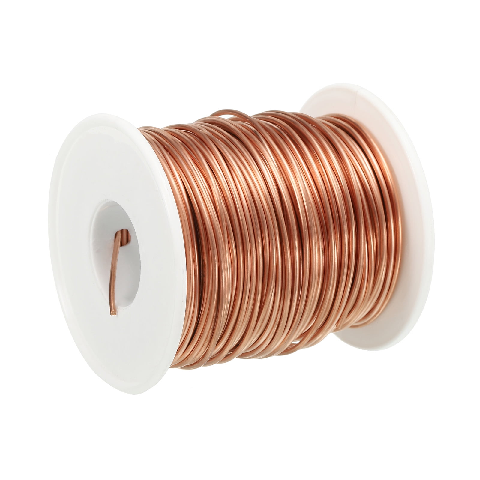 Uxcell 131 Feet Solid Bare Copper Wire 18 Gauge 99.9% Pure Copper Wire ...