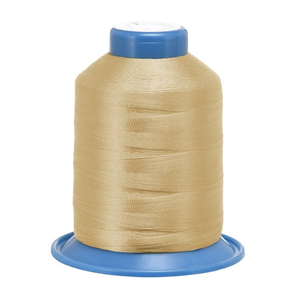 Uxcell 1312 Yards 210D/0.32mm/0.01'' Extra Strong Bonded Polyester Thread (Wheat)