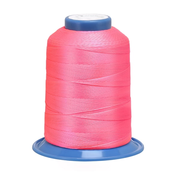 Uxcell 1312 Yards 210D/0.32mm Extra Strong Bonded Polyester Thread (Hot Pink)