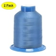 thumbnail image 1 of Uxcell 1312 Yards 210D/0.32mm Extra Strong Bonded Polyester Threads (Blue, 2 Pack), 1 of 7