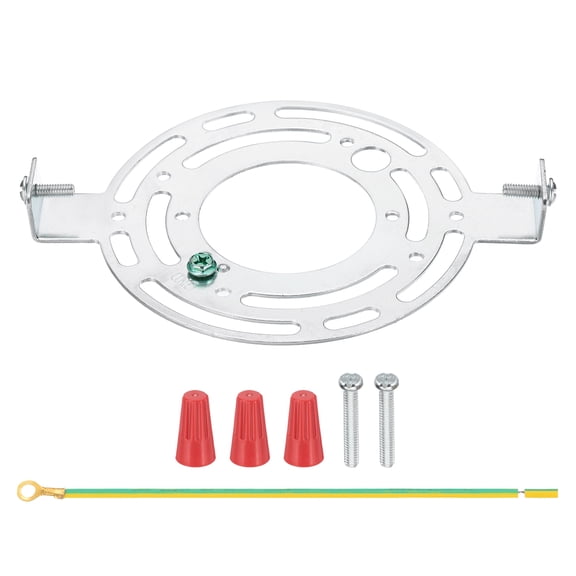 Uxcell 135mm (5.3") Universal Light Fixture Mounting Bracket Kit, Light Crossbar Round Ceiling Plate with Screw for Wall Light Ceiling Light Pendant Chandelier