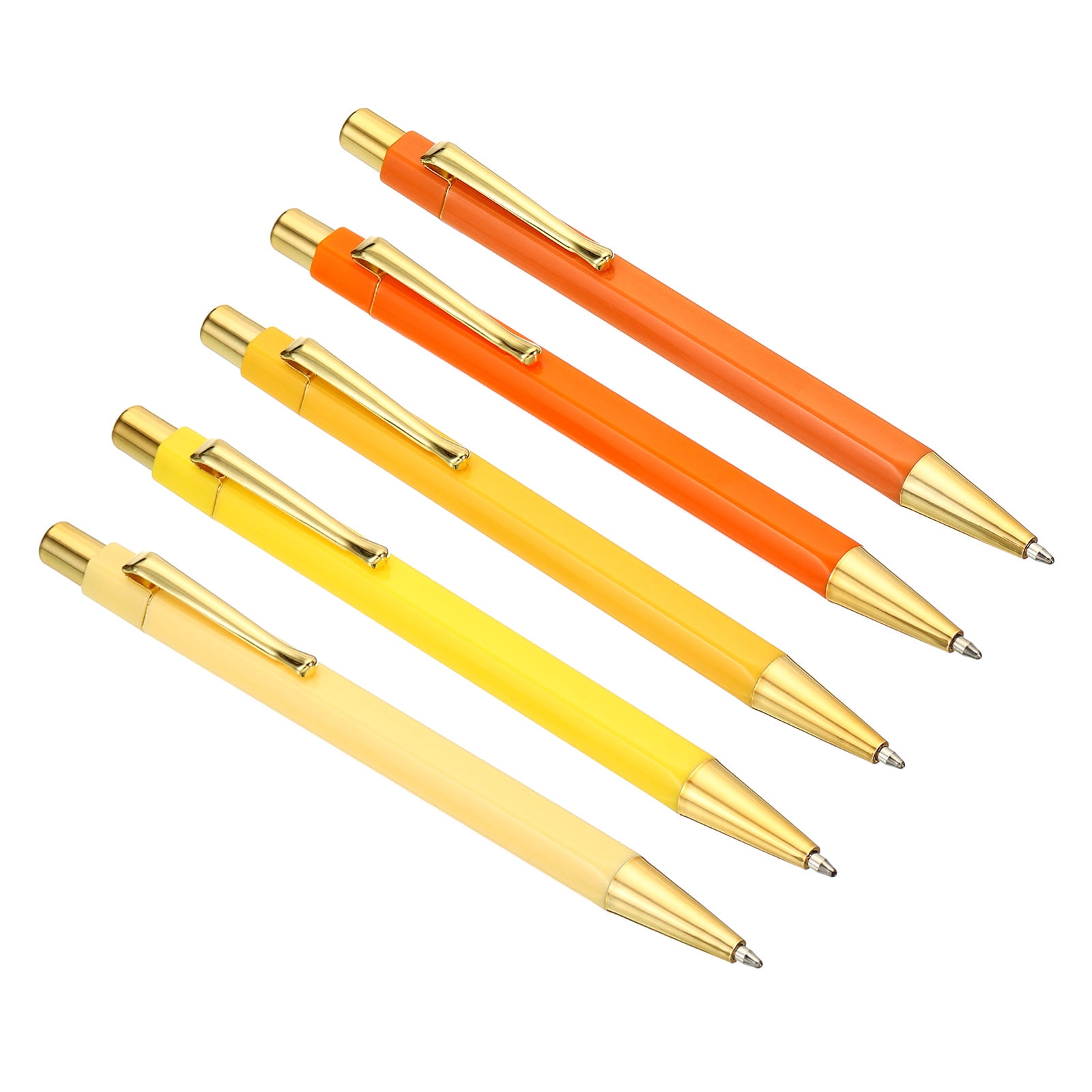 Gullor 3-Pack Slim Metal Retractable Pens – Rose Gold, 1.0mm Black Ink, Smooth Writing - View #5