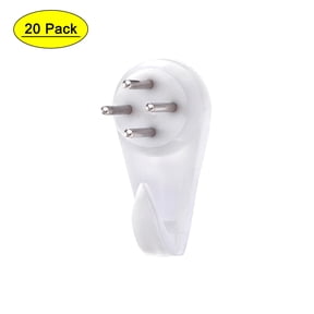 Uxcell 13lbs Hard Wall Hanger Wall Non-mark Photo Frame Hooks 20Pack
