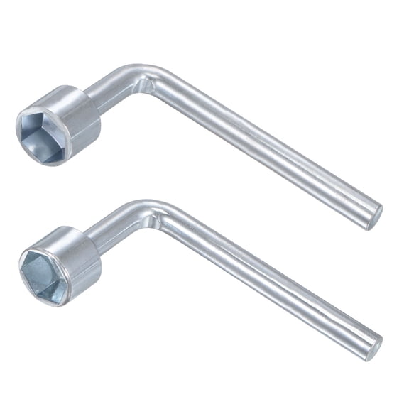 Uxcell 13mm & 14mm Metric L Shaped Angled Open Hex 6 Point Socket Wrench, Single Ended