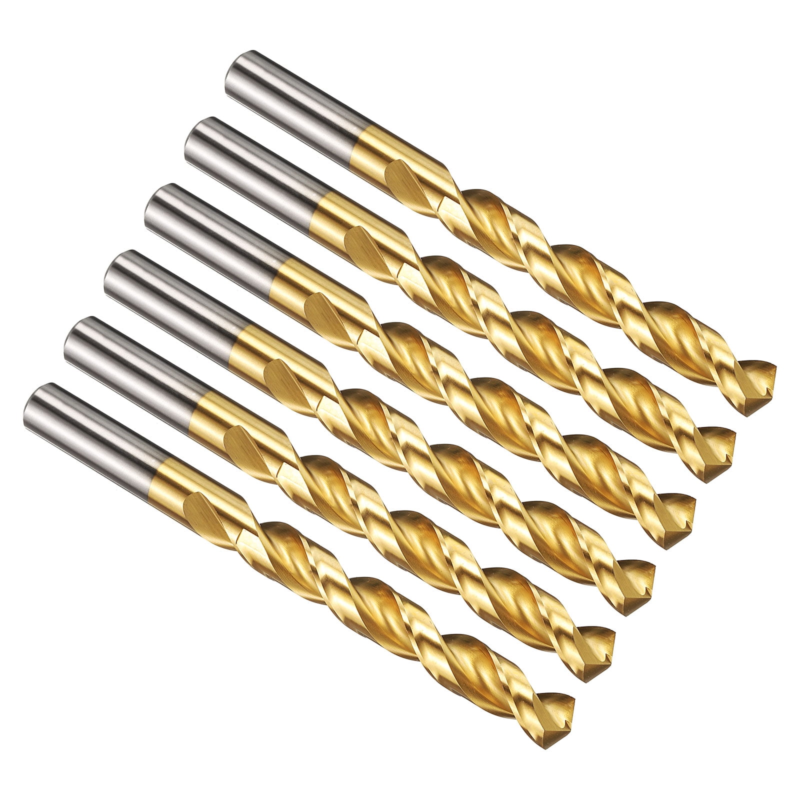 Uxcell 13mm Drill Bit, M42 8% Cobalt High-Speed Steel Jobber Straight Shank 135° Titanium Nitride (TiN) Coated for Hard Metal Stainless Steel 6 pack