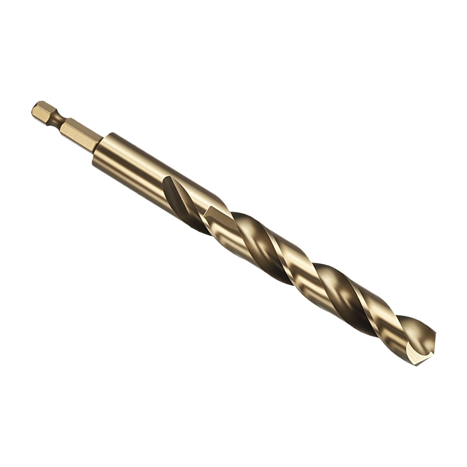 Uxcell 13mm Hex Shank Drill Bit, M2 High-Speed Steel Bits Quick Change Design for Impact Driver 135° Gold Finish for Stainless Steel Hard Metal - 2 Pack