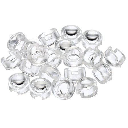 Uxcell 13mm LED Convex Lens 30 Degree Beam Angle Acrylic LED Optical Lens for 1W 3W LED Lamp Beads 20 Pack