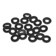 thumbnail image 1 of Uxcell 13mm O.D. 6mm I.D. 1.6mm Thick Rubber Flat Washer Gaskets 20 Count, 1 of 5