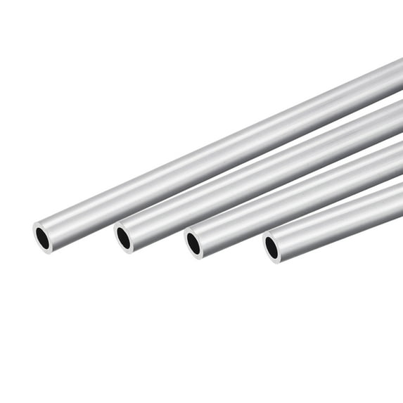 Uxcell 13mm OD 9mm Inner Dia 300mm Length 6063 Aluminum Round Tube 4 Pack