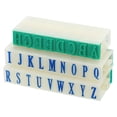 thumbnail image 1 of Uxcell 13mm Plastic 26 Digits Font Size 2 Alphabet A-Z Detachable Letter Stamp Set, 1 of 5