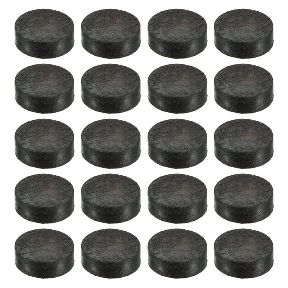 Uxcell 13mm Pool Cue Tips Snooker Billiard Cue Tips Pool Stick Tips, Brown 20 Pack