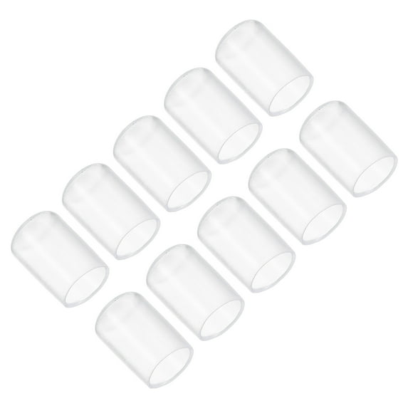 Uxcell 13mm Rubber Pool Tip Cover Billiard Cue Tip Protector Snooker Accessory Transparent 10 Pack
