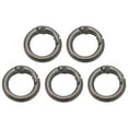 thumbnail image 1 of Uxcell 13mm Spring O Ring Round Snap Clip, Circle Trigger Keyrings Buckle Small Clamp Clasp Gray 5 Pcs, 1 of 6