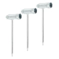 thumbnail image 1 of Uxcell 13x19mm Chainsaw Tool Wrench Chainsaw Combination T Wrench Spark Plug Socket Silver 3 Pcs, 1 of 5
