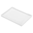 thumbnail image 1 of Uxcell 13x9" Fast Food Tray, Plastic Multi-Purpose Rectangle Serving Tray for Restaurant Home Kitchen, White, 1 of 5