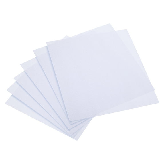 Uxcell 14 Count 10x10" Cross Stitch Cloth Embroidery Cotton Fabric, White 6 Pack