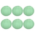 thumbnail image 1 of Uxcell 14 Inch Folding Hanging Wedding Home Party Paper Lanterns Light Green 6 Pack, 1 of 7