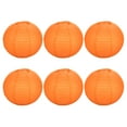 thumbnail image 1 of Uxcell 14 Inch Folding Hanging Wedding Home Party Paper Lanterns Orange 6 Pack, 1 of 7