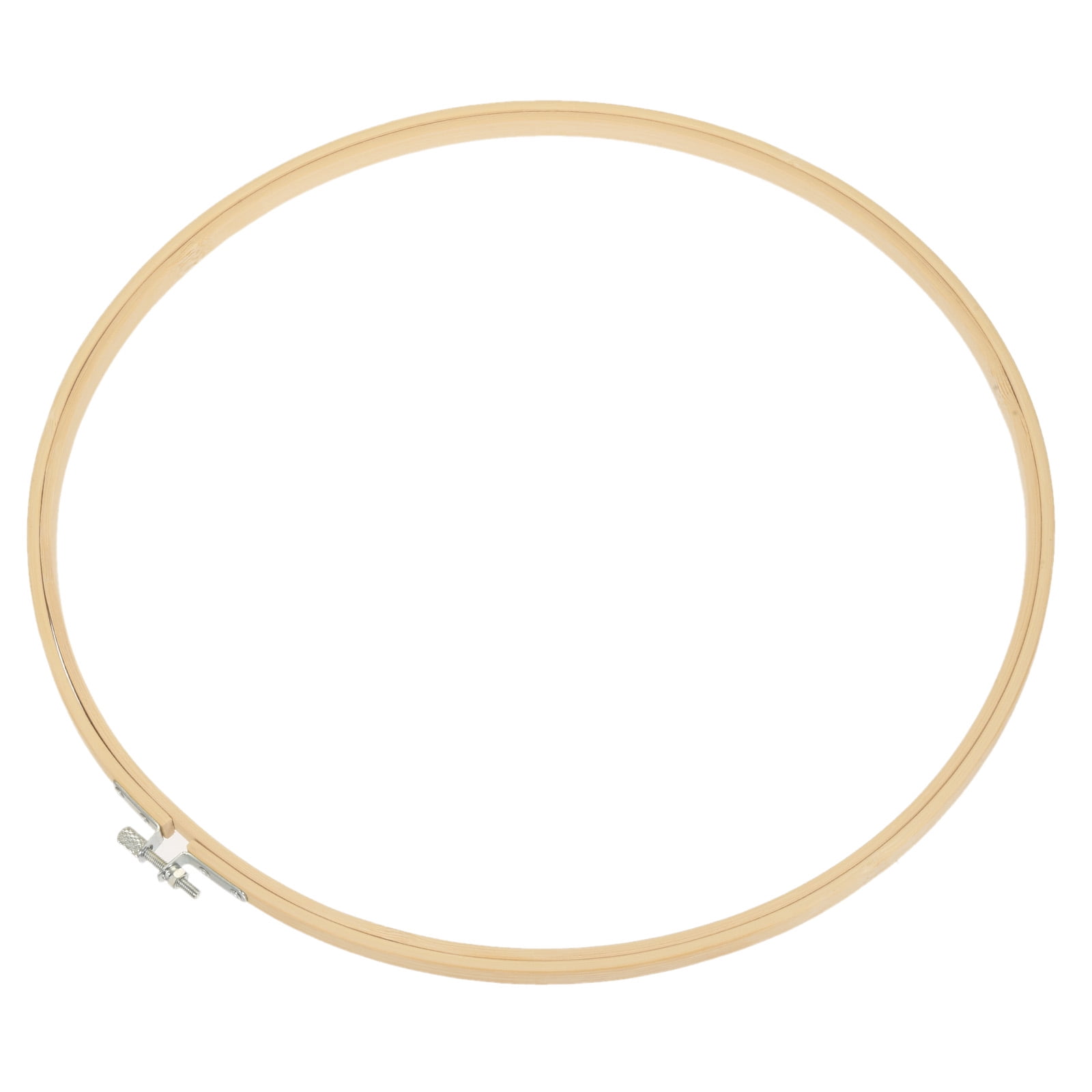 Uxcell 14" Round Bamboo Embroidery Hoop Circle Cross-Stitch Ring