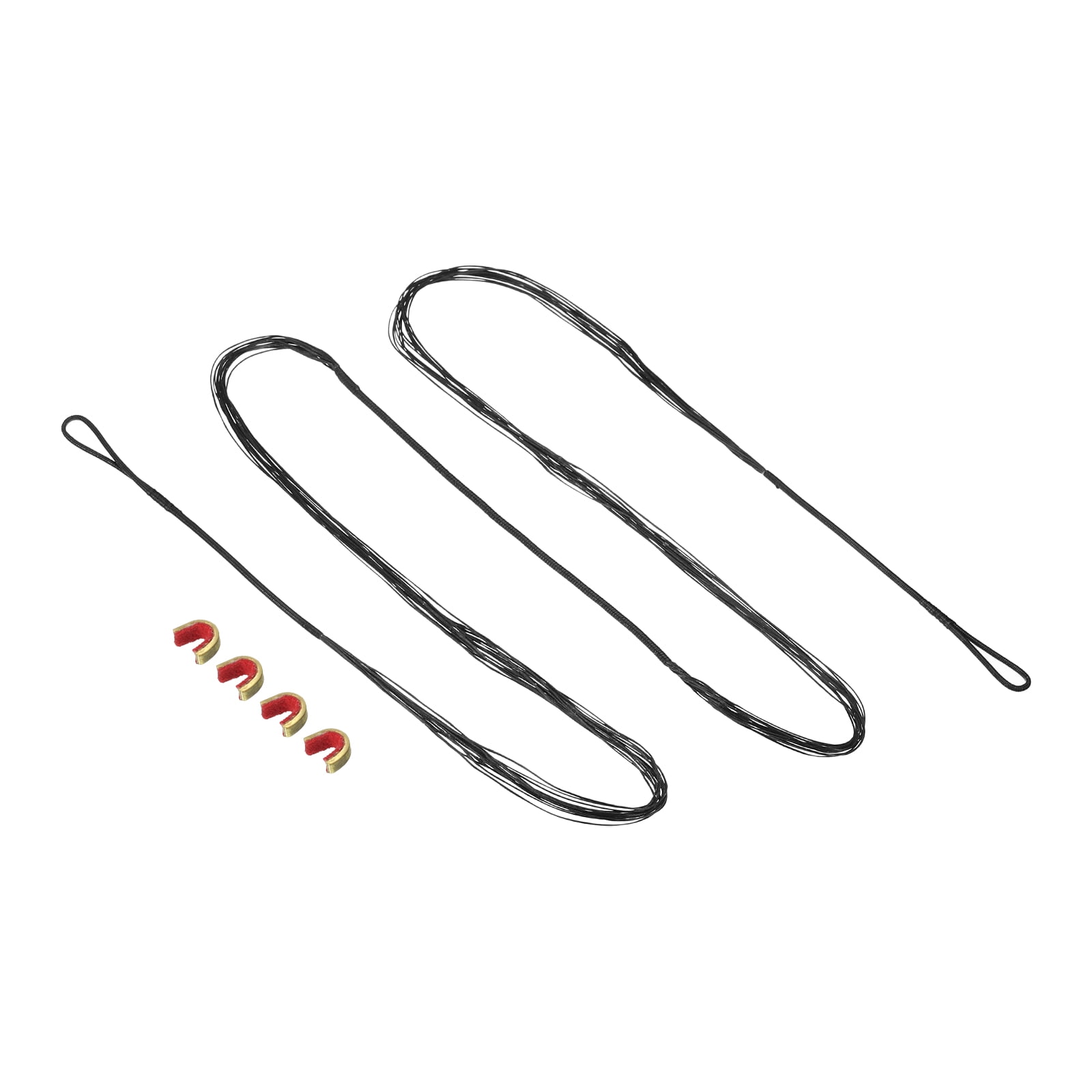 Uxcell 14 Strands Bow String Replacement with 4 Nock Points for AMO 60" Recurve Bow Traditional