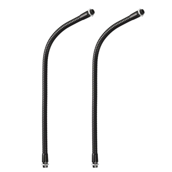 Uxcell 14'' Universal Gooseneck Hose, 2Pcs M10 Fine Thread Bendable, DIY Equipment, Black