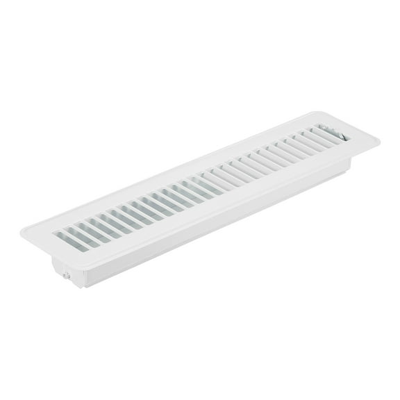 Uxcell 14 x 2 Inch Floor Register, 1pcs Heavy Duty Air Vent Cover Adjustable Floor Grates, White