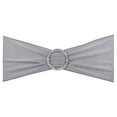 thumbnail image 1 of Uxcell 14"x5" Stretch Chair Sashes Bows Chair Bands Sashes with Buckle Slider Light Gray 25 Pack, 1 of 5