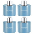 thumbnail image 1 of Uxcell 140ml Empty Glass Diffuser Bottle Fragrance Accessories for Replace Reed Diffuser 4 Pcs Blue Silver, 1 of 6