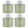 thumbnail image 1 of Uxcell 140ml Empty Glass Diffuser Bottle Fragrance Accessories for Replace Reed Diffuser 4 Pcs Green Silver, 1 of 6