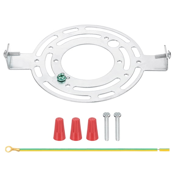 Uxcell 140mm (5.5") Universal Light Fixture Mounting Bracket Kit, Light Crossbar Round Ceiling Plate with Screw for Wall Light Ceiling Light Pendant Chandelier