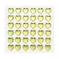 thumbnail image 1 of Uxcell 144 Pcs Heart Rhinestone 10mm Self Adhesive Gems Stickers Jewelry Stickers for Arts & Crafts, DIY Light Yellow, 1 of 6