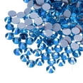 thumbnail image 1 of Uxcell Hotfix Rhinestones Flatback Crystal Glass Gems for Craft Clothes DIY Decoration Bright Blue 4.8mm, 1 of 5