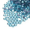 thumbnail image 1 of Uxcell Hotfix Rhinestones Flatback Crystal Glass Gems for Craft Clothes DIY Decoration Lake Blue 4.8mm, 1 of 5