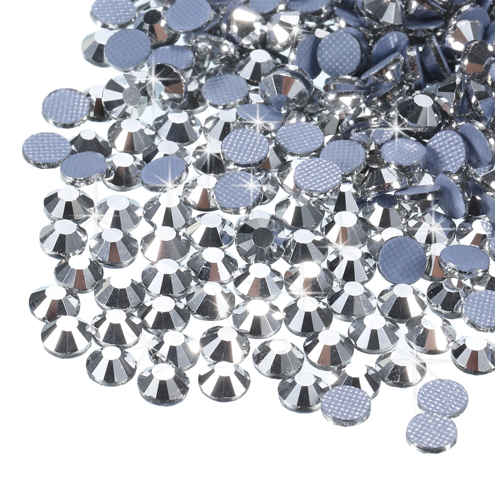 3/4/5/6/7/8/10mm Faceted Round Flat Back Acrylic Rhinestone Gems Loose Diamante Crystal Stones