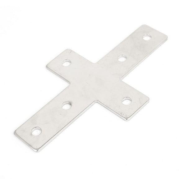 Uxcell 145mmx85mm Cross Shaped Metal Flat Plate Corner Brace Angle Bracket Support Holder