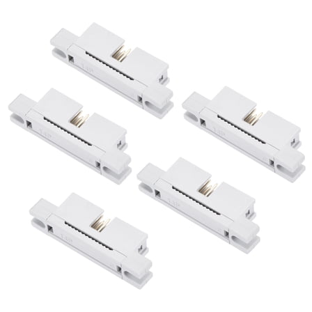 Uxcell 14P Dual Rows 2.54mm IDC Male Transition Plug for Flat Ribbon Cable, Pack of 5