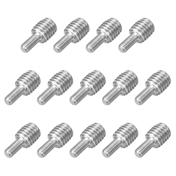 Uxcell 14Pack M5x10mm to M10x10mm Double End Threaded Stud 304 Stainless Steel Rods