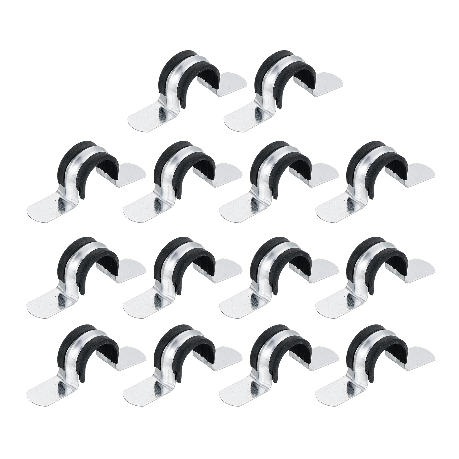 Hose Strap Uxcell 14Pcs Pipe Straps - Zinc Plated Iron Clamps For 18mm ...