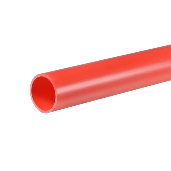 Uxcell Pipe High Hardness for Furniture Water Drain Pipe Electrical Cable Sleeve Red 9/16" x 5/8"