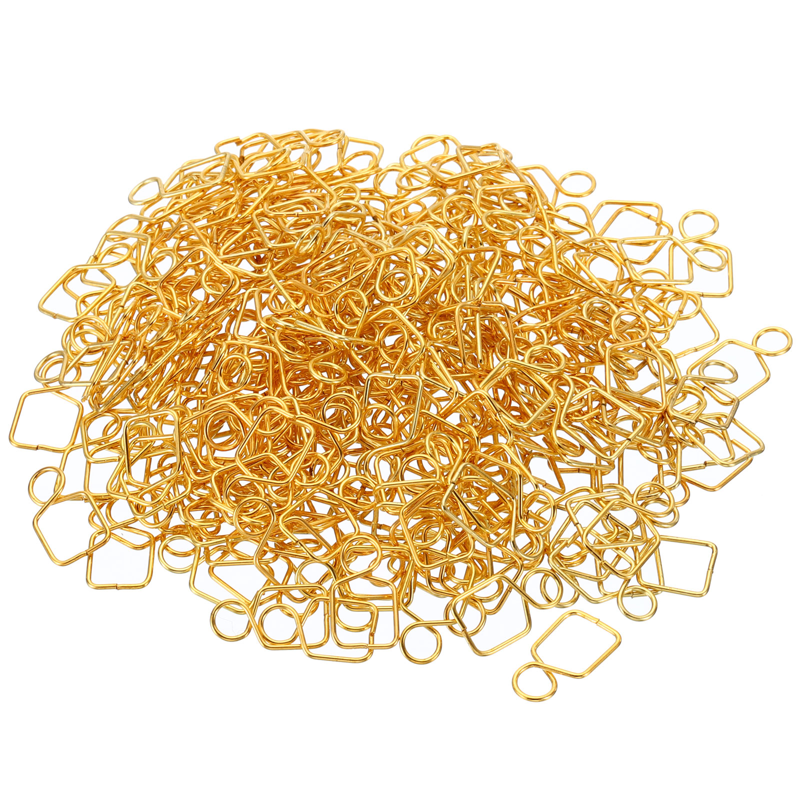 200PCS Gold Chandelier Connector Clips - 45mm Stainless Steel Bow Tie Pins For Crystal