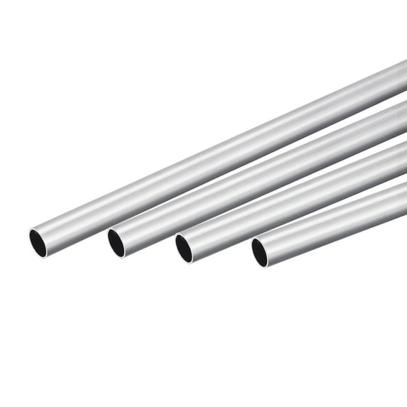 Uxcell 14mm OD 12mm Inner Dia 300mm Length 6063 Aluminum Round Tube 4 Pack