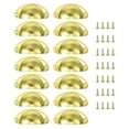 thumbnail image 1 of Uxcell 14pcs Drawer Handles for Kitchen Cupboard Furniture, Gold Tone, 1 of 5