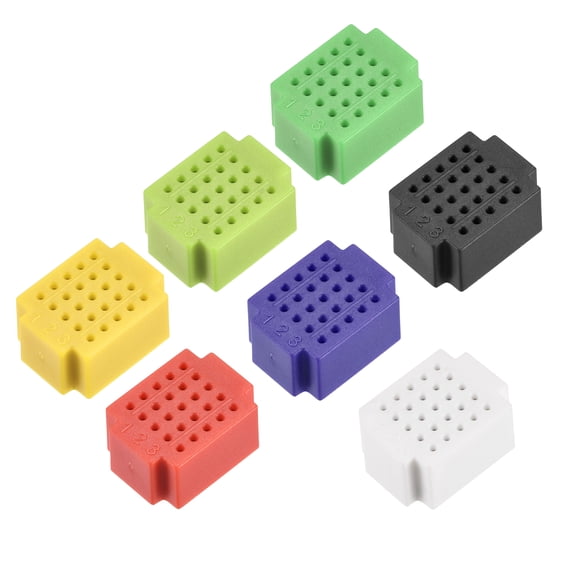 Uxcell 14pcs Mini Breadboards 25 Tie Point Solderless Breadboards for DIY Electronics kit