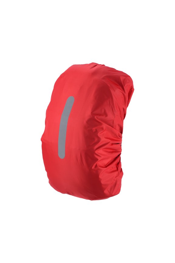 15-25L Waterproof Backpack Rain Cover with Vertical Reflective Strap, XS, Red