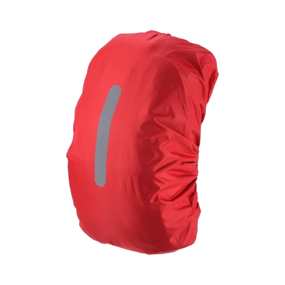 Uxcell 15-25L Waterproof Backpack Rain Cover with Vertical Reflective Strap, XS, Red