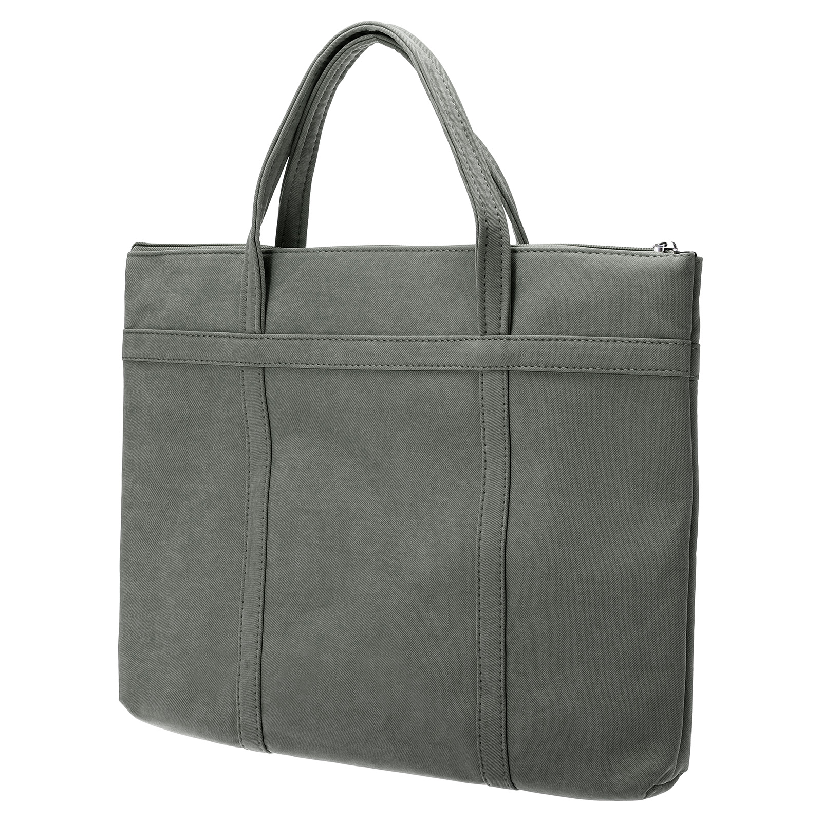 Uxcell 15.4x11.4" Document Bag, Canvas 3 Compartment Handheld Zipper